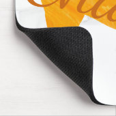 Custom Pastel Orange French Bulldog - Frenchie Mousepad (Ecke)