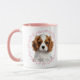Custom pastel pink cavalier mug Photo Personalized Tasse