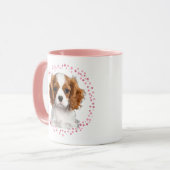 Custom pastel pink cavalier mug Photo Personalized Tasse (Vorderseite Links)