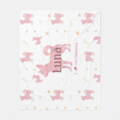 Custom Pastel pink chihuahua Silhouette blanket Fleecedecke (Vorderseite)