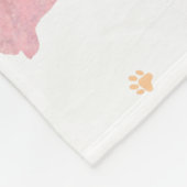 Custom Pastel pink chihuahua Silhouette blanket Fleecedecke (Ecke)
