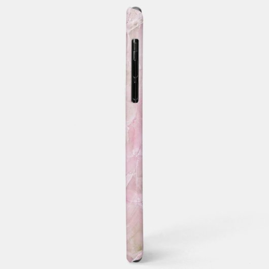 Custom Pastel Pink Gray Agate Marble Art Muster Case-Mate iPhone Hülle (Hinten/Links)