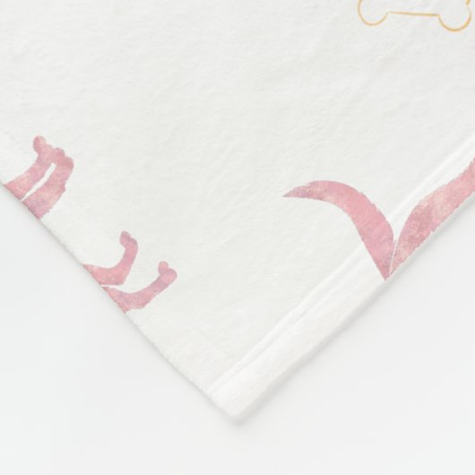 Custom Pastel pink Labrador retriever blanket gift Fleecedecke (Ecke)