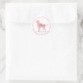 Custom Pastel Pink Labrador Retriever Sticker Gift (Tasche)