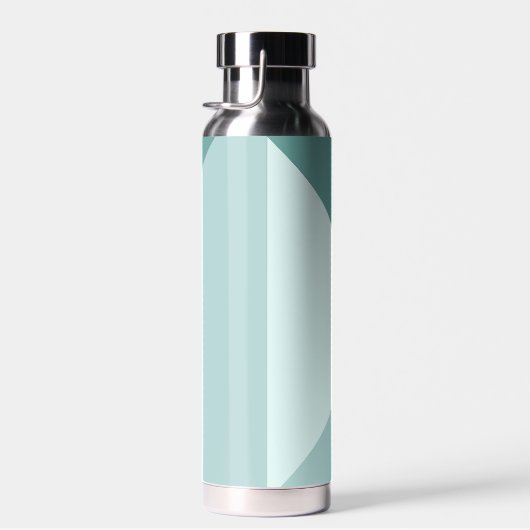 Custom Pastel Seafoam Minze Aquamarin Jade Green Trinkflasche (Rechts)