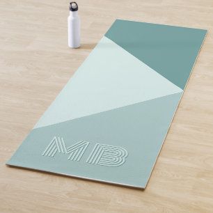 Custom Pastel Seafoam Minze Aquamarin Jade Green Yogamatte