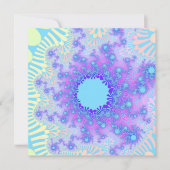 Custom Pastel Sky Sunburst Einladungen (Vorderseite)