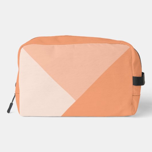 Custom Pastel Sunny Peach Summer Corrange Orange Waschbeutel (Rückseite)