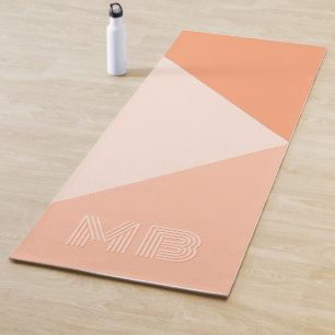 Custom Pastel Sunny Peach Summer Corrange Orange Yogamatte
