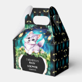 Custom Pastel Wolf Baby Dusche Geschenkschachtel (Vorderseite)