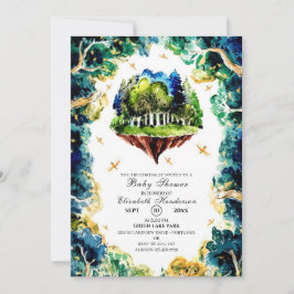 Custom Pastel Woodland Baby Dusche Einladung