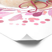 Custom Pastell Pink Foto Poster (Ecke)