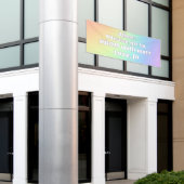 Custom Pastell Rainbow Prom Banner (Äußeres Gebäude)