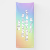 Custom Pastell Rainbow Prom Banner (Vertikal)