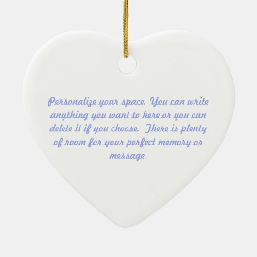 Custom Patchwork Quilters Keramik Ornament (Hinten)