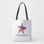 Custom Patriotic American Star, USA Flag Tasche (Vorderseite)