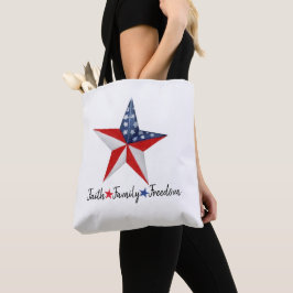 Custom Patriotic American Star, USA Flag Tasche