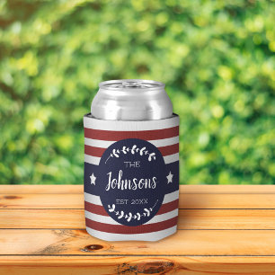 Custom Patriotic Americana Amerikanische Unabhängi Dosenkühler