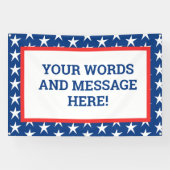 Custom Patriotic Banner (Horizontal)