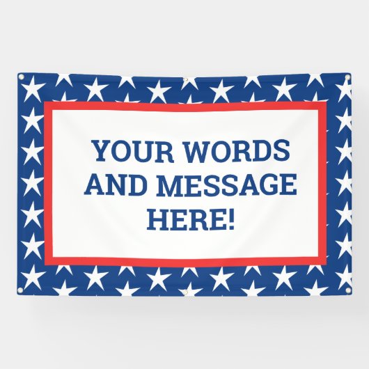 Custom Patriotic Banner (Horizontal)