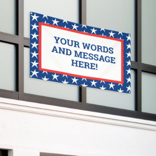 Custom Patriotic Banner
