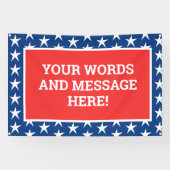 Custom Patriotic Banner (Horizontal)