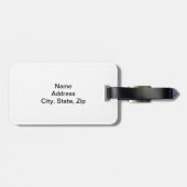 Custom Patriotic Butterfly Gepäckmarke Gepäckanhänger (Rückseite horizontal)