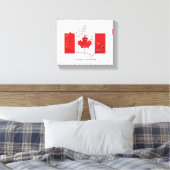 Custom Patriotic Flag CANADA Leinwanddruck (Insitu (Schlafzimmer))