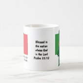 Custom Patriotic GOD BLESS PORTUGAL Kaffeetasse (Mittel)