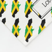 Custom Patriotic JAMAICA FLAG Fleecedecke (Ecke)
