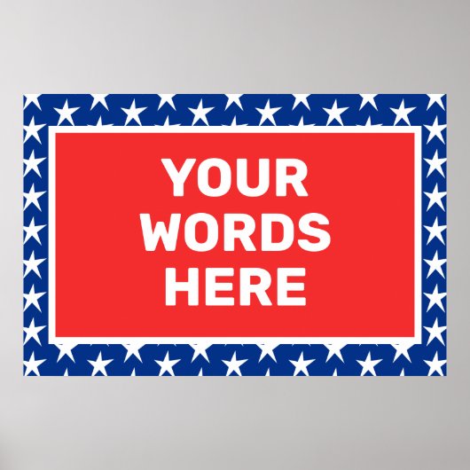 Custom Patriotic Poster (Vorne)