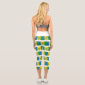 Custom Patriotic ST VINCENT FLAG Capri Leggings (Rückseite)