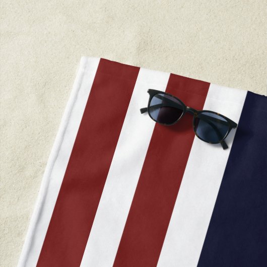 Custom Patriotic Summer Amerikanische Unabhängigke Strandtuch (Beispiel)