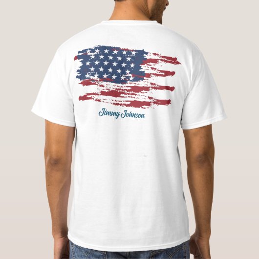 Custom Patriotic T - Shirt (Rückseite)