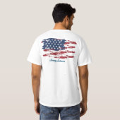 Custom Patriotic T - Shirt (Schwarz voll)