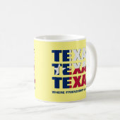 Custom Patriotic TEXAS FLAG Kaffeetasse (VorderseiteRechts)