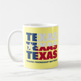Custom Patriotic TEXAS FLAG Kaffeetasse