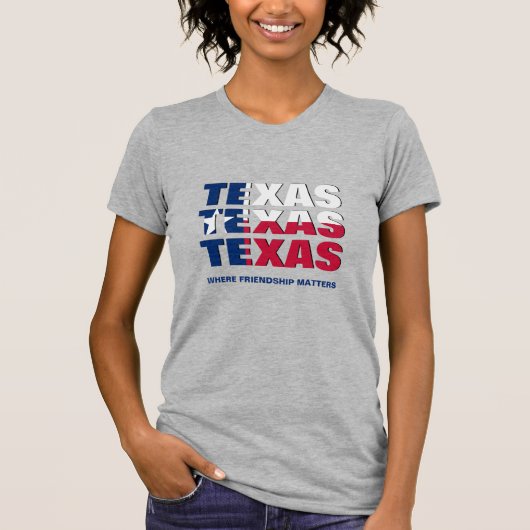 Custom Patriotic TEXAS FLAG T - Shirt (Vorderseite)