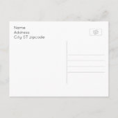 Custom Patriotic USA Flag, ein Hinweis von... Postkarte (Rückseite)