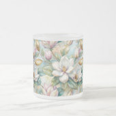 Custom Pattern Elegant Magnolia Flowers Mattglastasse (Mittel)