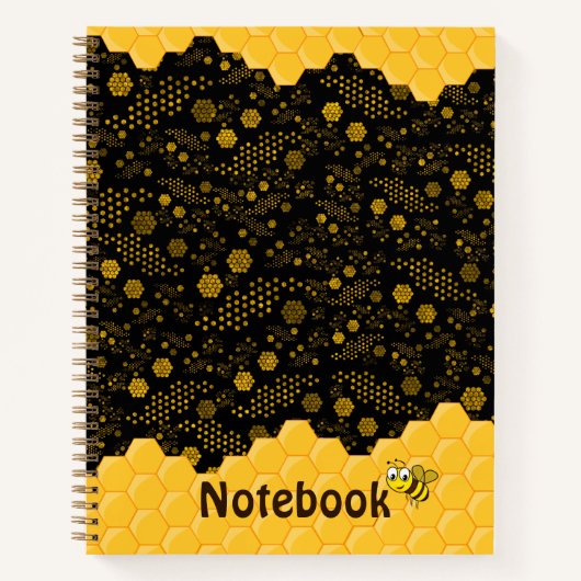 Custom pattern honeycomb Notebook Notizblock (Vorderseite)