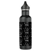 Custom Pattername Meh Funny Face Emoji Edelstahlflasche (Links)