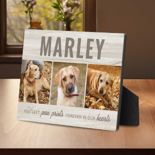 Custom Paw druckt Memorial Foto Collage Fotoplatte