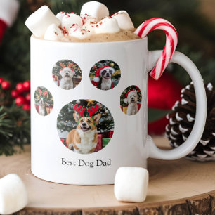 Custom Paw Print Foto Collage 5 Picture Coffee Kaffeetasse