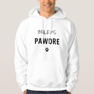 Custom Pawdre Typografy Dog Vater New Dog Eigentüm Hoodie