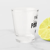 Custom Pawdre Typografy Dog Vater New Dog Eigentüm Schnapsglas (Links)