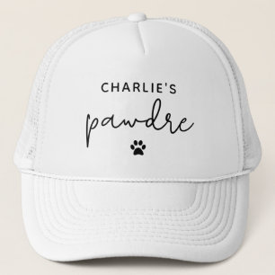 Custom Pawdre Typografy Dog Vater New Dog Eigentüm Truckerkappe