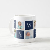 Custom Pawpaw Großvater Foto Collage Kaffeetasse (Vorderseite Links)