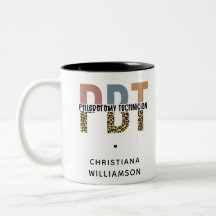 Custom PBT Phlebotomie Techniker Leopard Print
