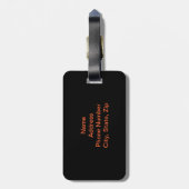 Custom Peace Angel Luggage Tag Gepäckanhänger (Rückseite vertikal)